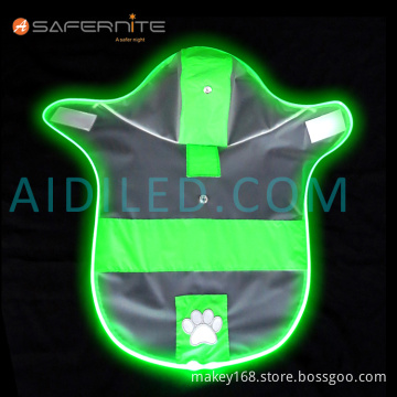 Led Glow Water Resistant Dog Raincoat